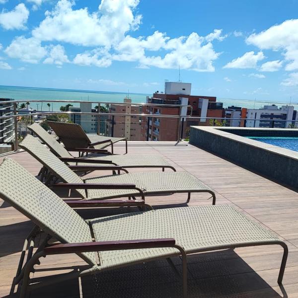 Flat 506-Cayenne - 2 quartos na praia de Cabo Branco