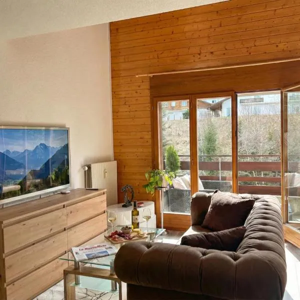 Duplex lumineux avec vue, hotel a Vionnaz