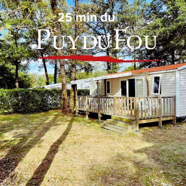 Mobil-home 6 pers proche Puy duFou, hotel din La Boissière-de-Montaigu