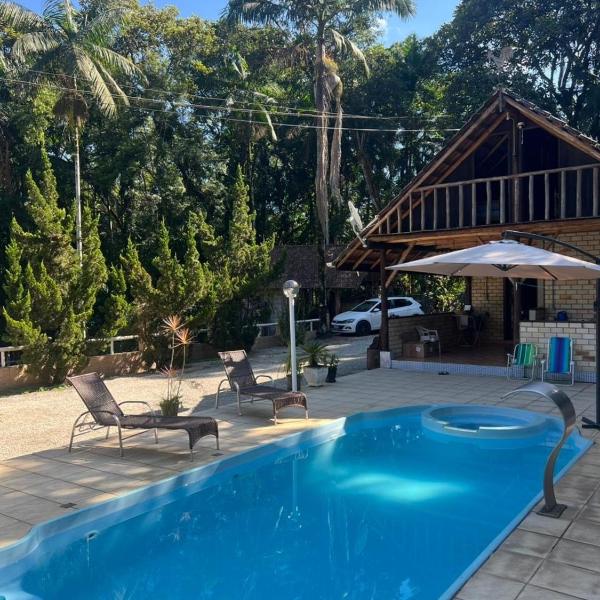 Sítio Rústico com piscina, Ideal para grupos