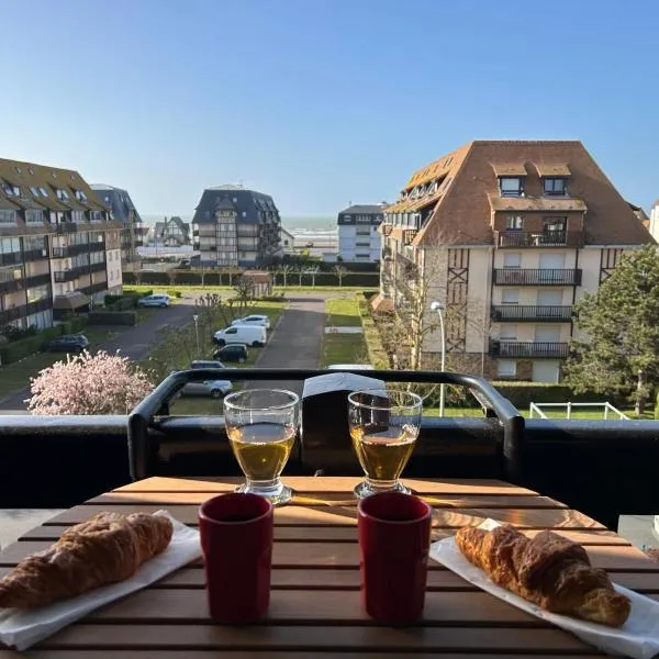 App T2 cosy refait à neuf, parking privé, linge de maison et ménage compris, hotel in Villers-sur-Mer