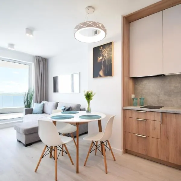 Rogowo Pearl Gamma 4314 Apartamenty ATK z tarasem - 3 min pieszo do plaży, parking w cenie, hotel u gradu Rogowo