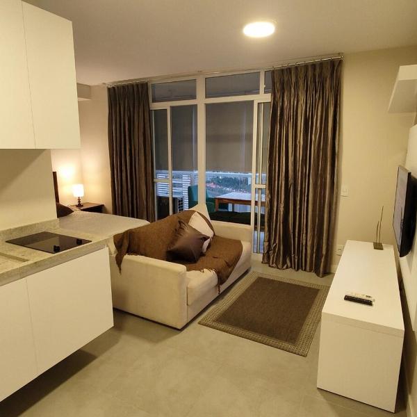Apartamento com Wi-Fi e ar-condicionado