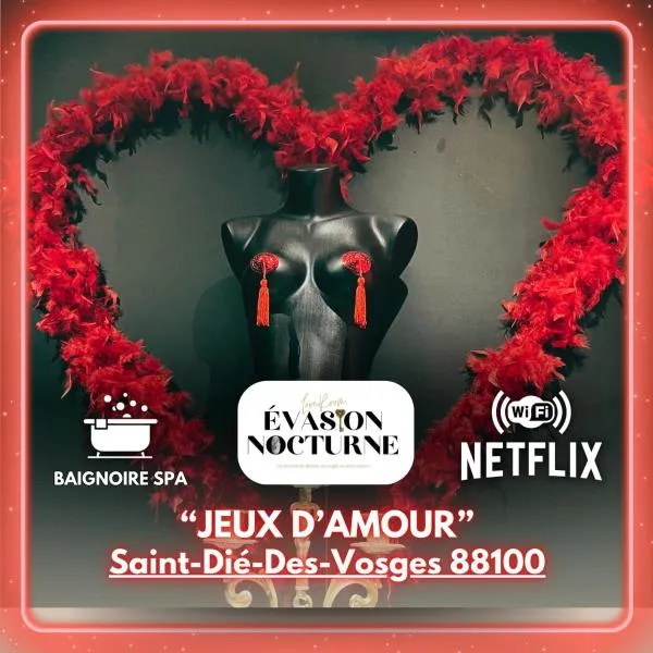Suite Jeux d’Amour Jacuzzi / Love Room, hotel din Saint Die