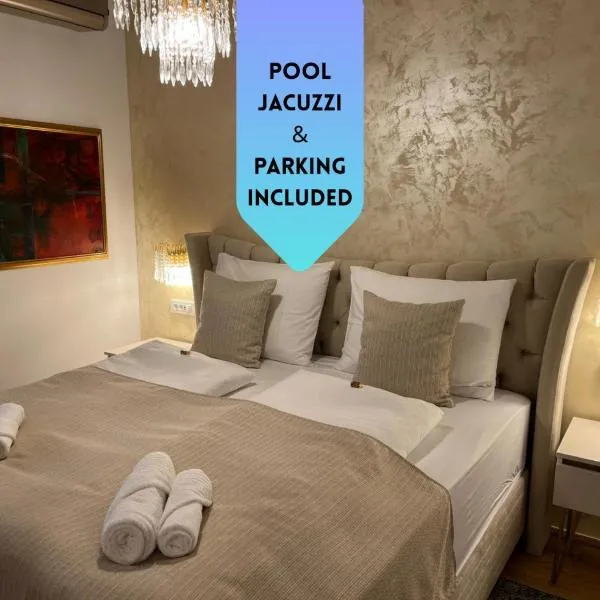 La Luna Room with Pool & Jacuzzi, Bikes and Secured Parking, khách sạn ở Našice