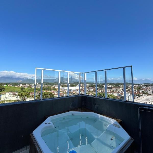 Apartamento com vista para a serra do mar