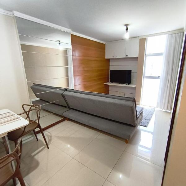 Apartamento de 1 quarto, com ar condicionado e mobiliado