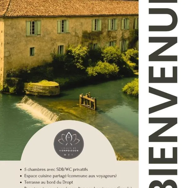 Moulin de Monpoisson, hotel en Le Puy