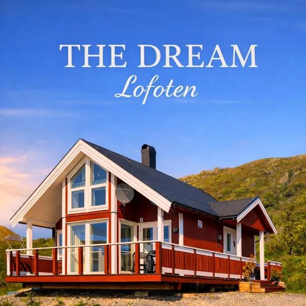 THE DREAM! Drømmehytta med utsikt over havet, hotel en Vestvågøya