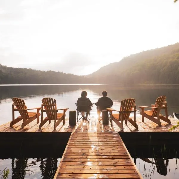 Huttopia Les Deux Lacs - Laurentides, hotel i Mont-Blanc