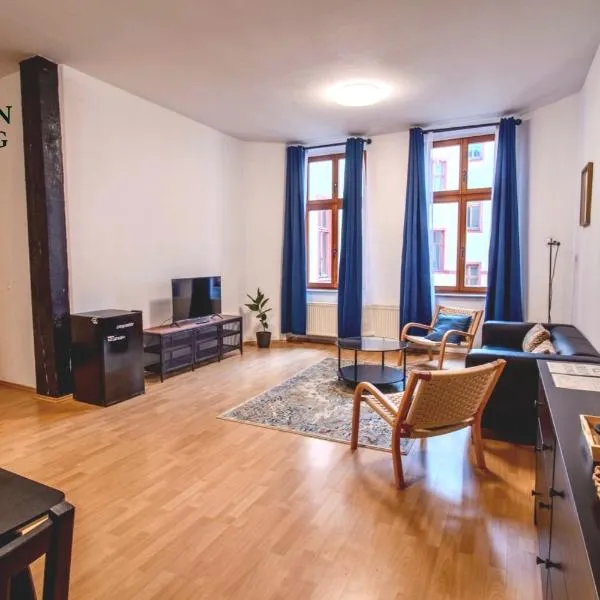 Großzügiges Altbau-Apartment - 2 Schlafzimmer - Hasselbachplatz, Hotel in Magdeburg