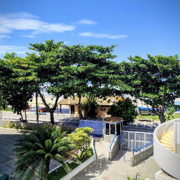 12F-Apartamento 2 Quartos com Ar Condicionado, Internet e TV a cabo, 1 Garagem - Vista Mar - Praia do Tombo - Guarujá