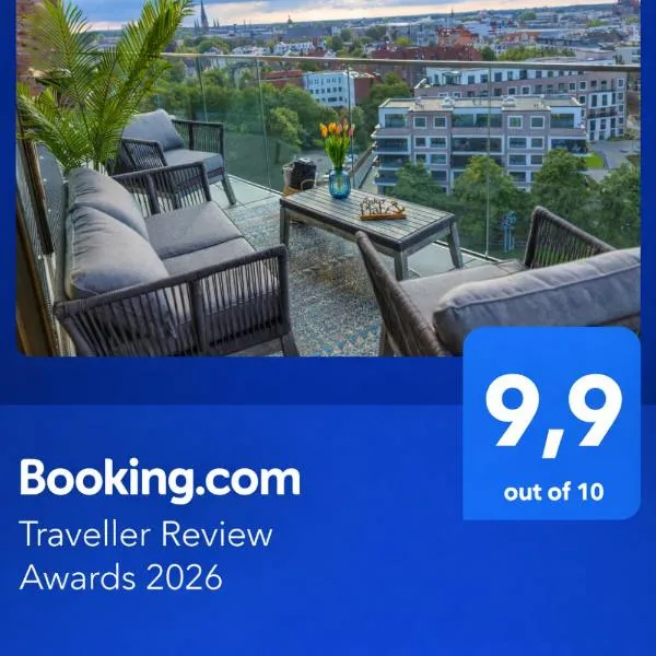 CABANA - TheView - Terrasse - Waterfront - kostenloser Parkplatz - WiFi、オルデンブルクのホテル