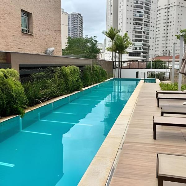Studio de Luxo c/ piscina, academia e garagem(902)