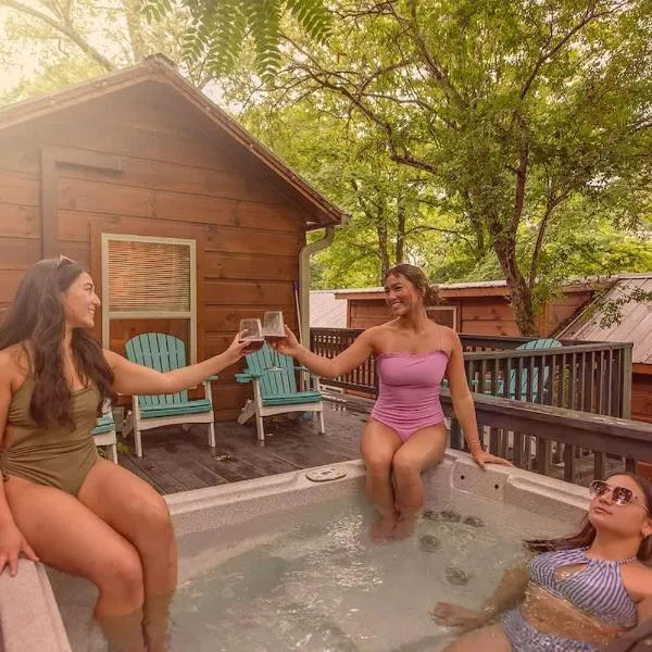 Ani Cabin Tiny Home Bordered By National Forest, Hotel in Chattanooga