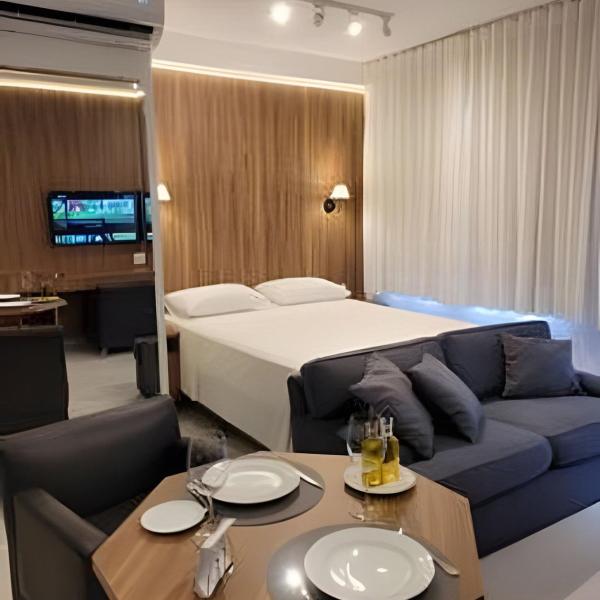 Studio maravilhoso, c/ Cama Queen, Piscina e Wi-Fi