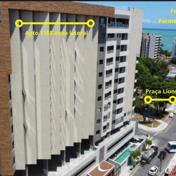 Apto alto padrão com vista panorâmica a 100m de Ponta Verde & Pajuçara, khách sạn ở Maceió
