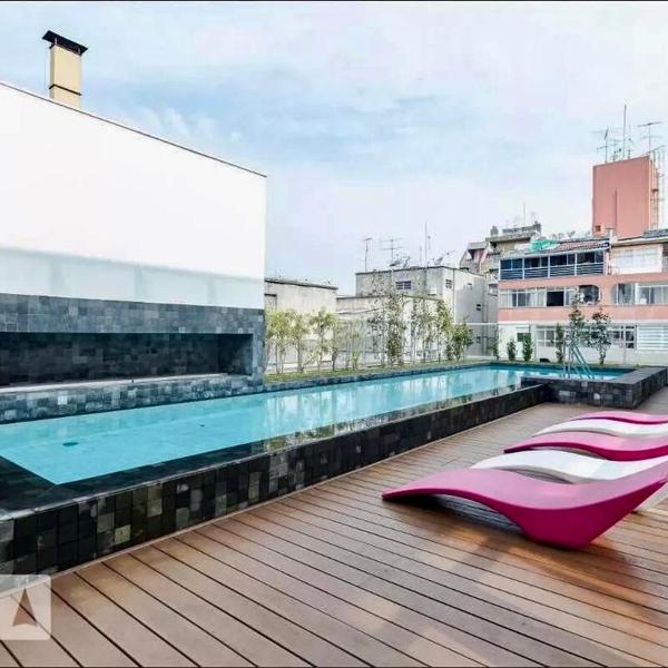Studio 7 com piscina e garagem na Augusta - Perto da Paulista!