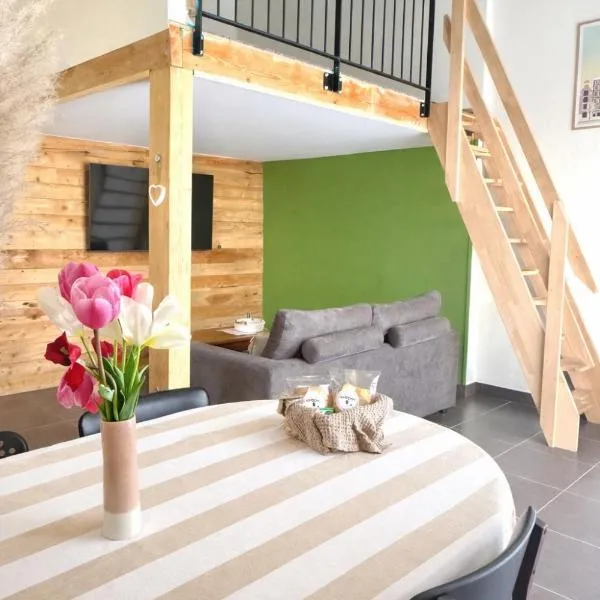 Logement entier en campagne proche rivière, hotel i Loriol-sur-Drôme