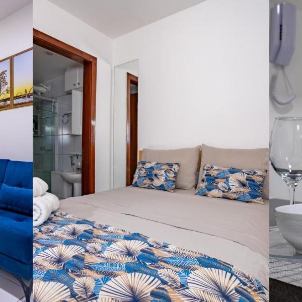 Studio Mont Serrat Sudoeste com garagem, academia, wi fi alta velocidade