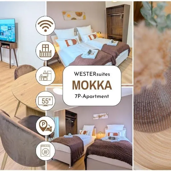 WESTERsuites - Mokka - 3BR Zentral Balkone WLAN 7 Betten Waschtrockner、ブレーメンのホテル