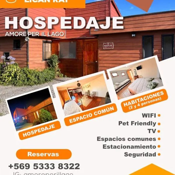 Hospedaje Amore per il lago, hotel a Villarrica