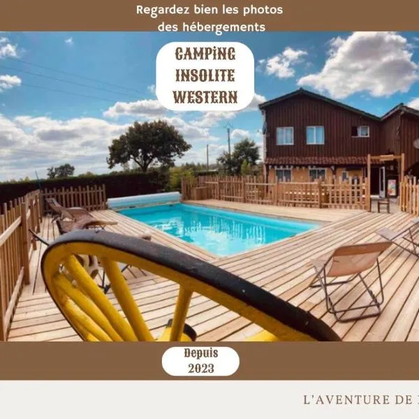 Camping Syl-Vallée Western Village, hotel u gradu Bouglon