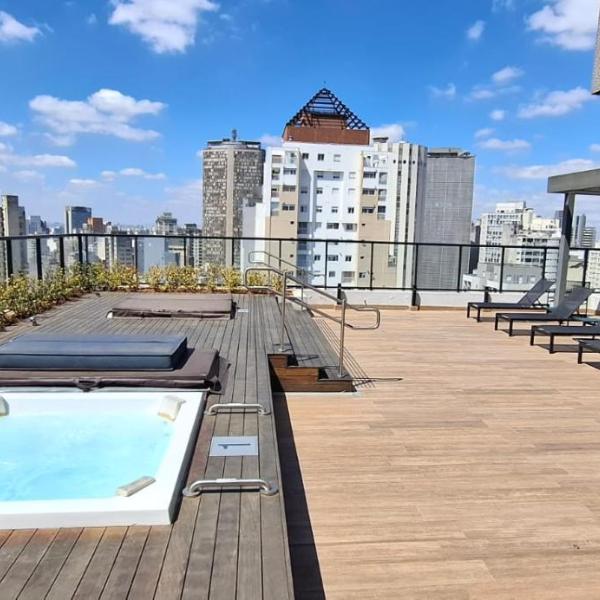 Studio Novo no Centro - Terraço com Vista Incrível e Jacuzzi - IS Consolação - Foto 2