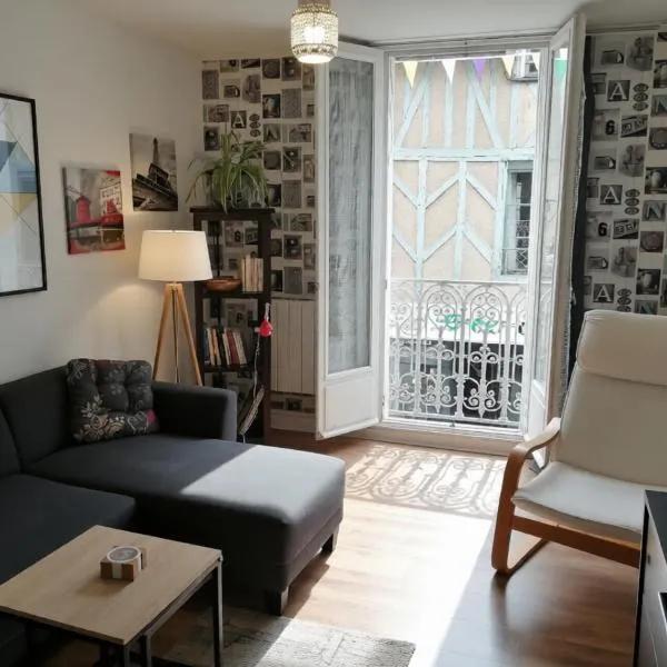 Spacieux T3 lumineux dans quartier historique avec wifi, hotel din Redon