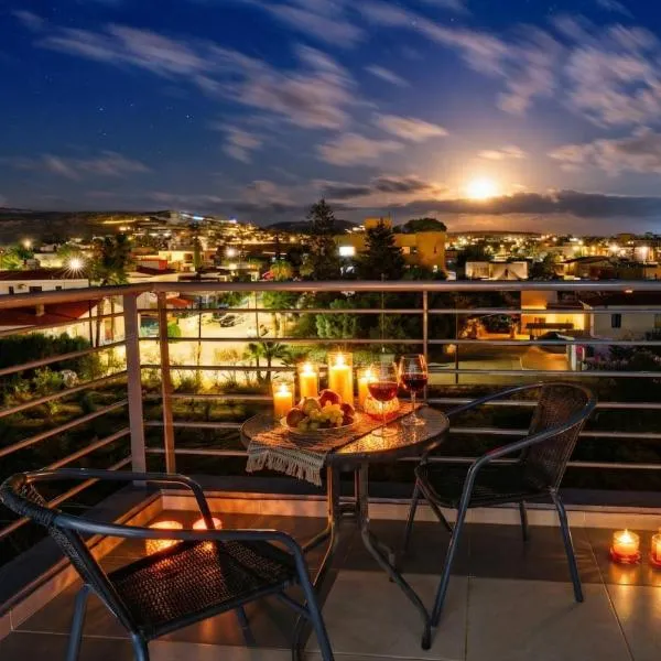 Cosy Flat with Panoramic View, 15 min to Airport, hotell i Yeroskipou