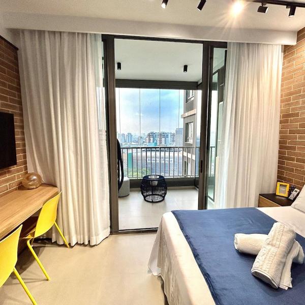 Studio Moderno a 200 m Allianz com Piscina, WIFI e Garagem - Foto 2