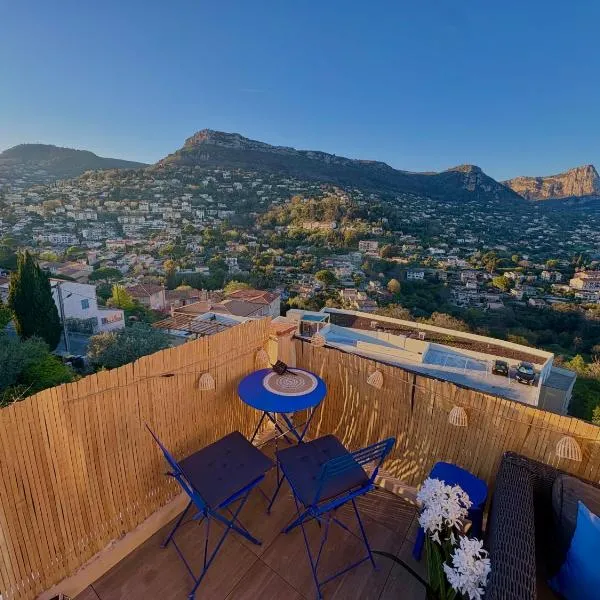 Terrasse panoramique Vieille ville à pied, hotel i Vence