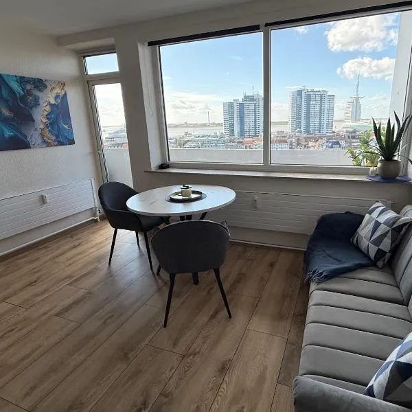 브레머하펜에 위치한 호텔 Cloud 12 - Penthouse in der Innenstadt mit Blick über die gesamte Skyline von Bremerhaven