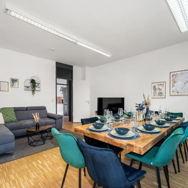 DND City 1 I 152 qm I Innenstadt I 3x Parken I 2x Balkon I Workstation I Netflix I Kaffee I Waschmaschine I Trockner I Xbox, hotel u gradu Vircburg