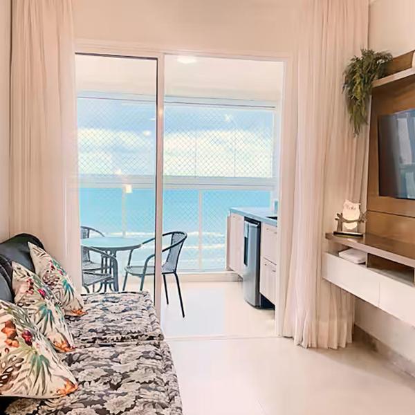 Apart Novo e Alto - Vista incrível, 160m da Praia