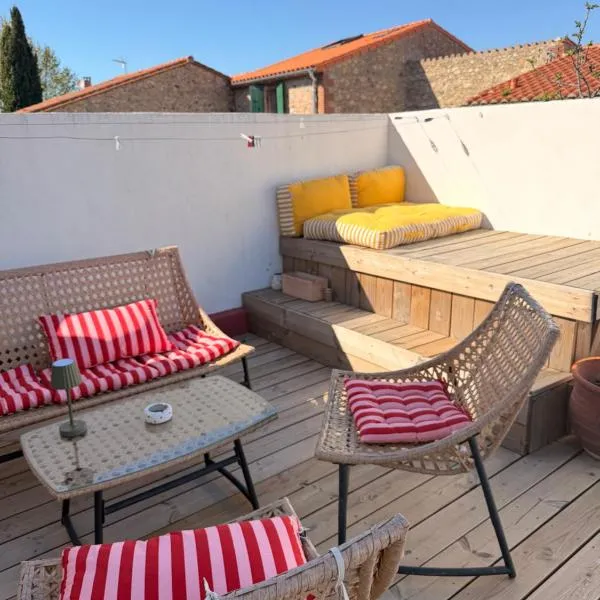 La bodeguita terrasse, hotel en Saint-Genis-des-Fontaines
