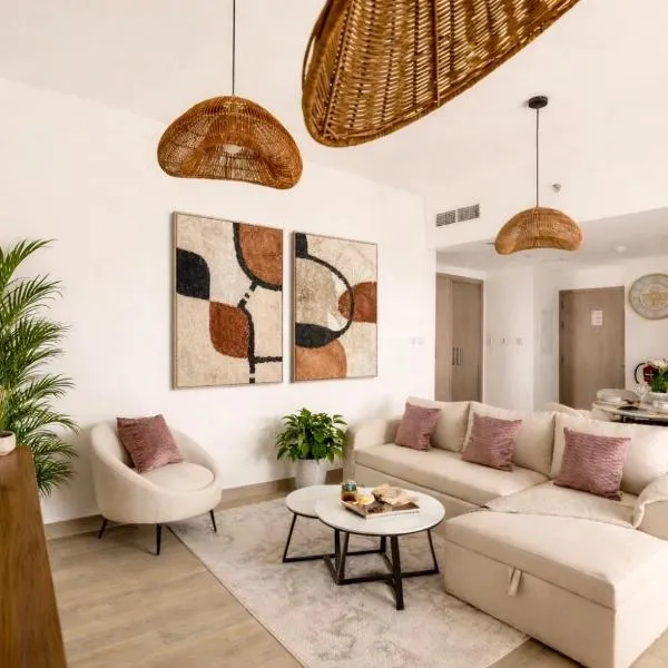 Luxury 1 Bedroom Apartment near Ferrari World Abu Dhabi & Yas Mall、アブダビのホテル