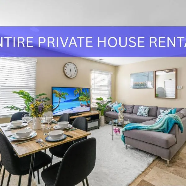 Entire Private Home with 3 Bedrooms 2 Bathrooms, Ranch-Style with Backyard, Crib, King Bed, and Free Parking, Available Now، فندق في سان دييغو