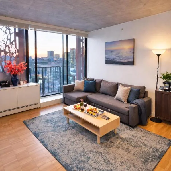 Modern Downtown Apartment with Million City Views、バンクーバーのホテル