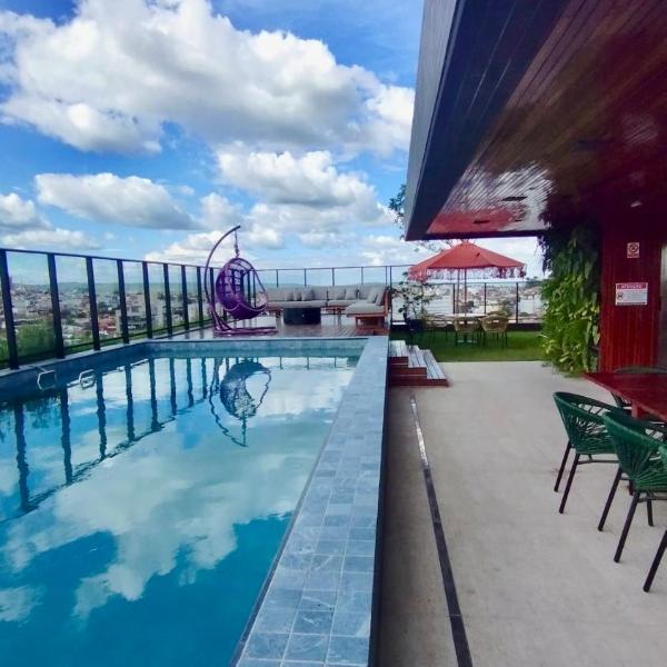 Flat Exclusivo com Rooftop e Piscina