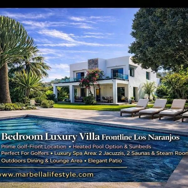 मारबेला में, होटल Luxury Golf Front Villa Spa, Jacuzzi & Heated Pool