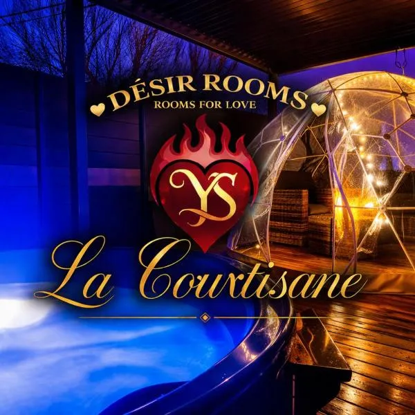 Love room avec Spa privatif "la Courtisane" - Sofa Tantra, terasse, bains de soleil - dôme transparent by DESIR ROOMS, Hotel in Niederbronn-les-Bains