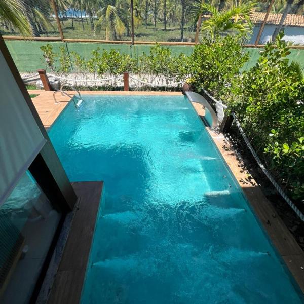 CASA PISCINA COM HIDRO CASCATA CHURRASQUEIRA 150 m DA PRAIA PE NA AREIA IMBASSAI