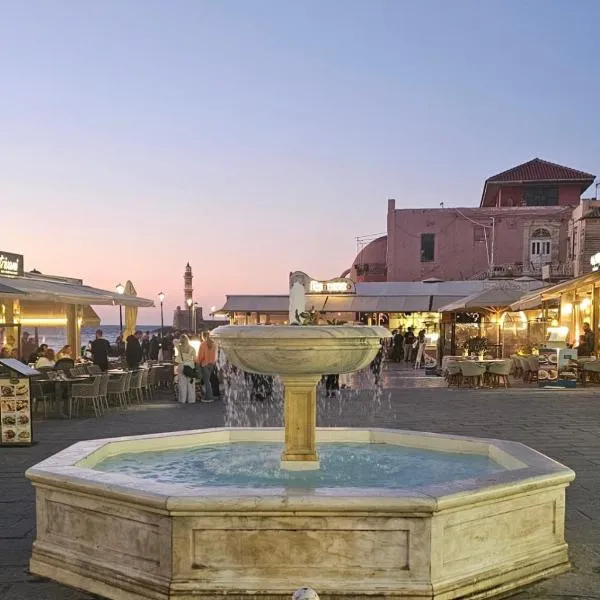 Harbour - Spacious Unique 2-Balcony Apartment in Chania Old Town, viešbutis Chanijoje