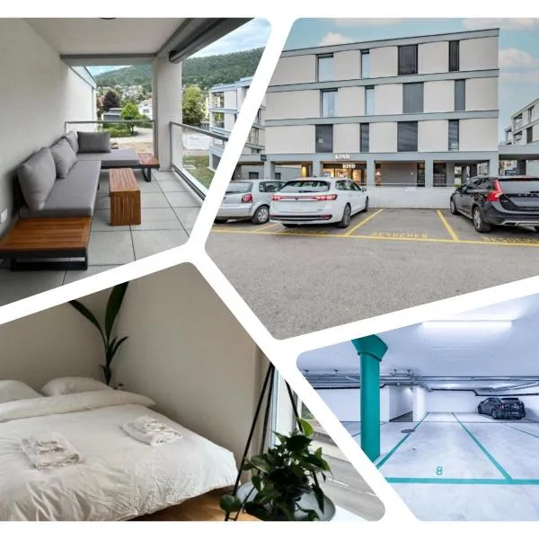 The R Apartment Engelberg, KLIMA, NEU, Balkon, Parking, hotel din Balsthal