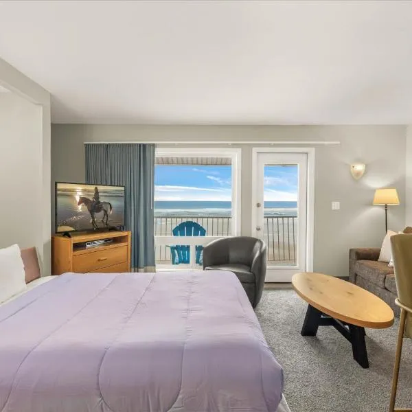 Oceanfront King Suite - Beach Access - Pool and Hot Tub, hotel u gradu Linkoln Siti
