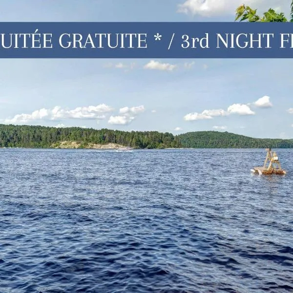 Glamping chalet on campsite Boat Lac Naviguable, hotel in Saint-Michel-des-Saints