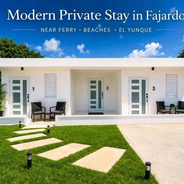 Modern Private Stay in Fajardo, PR - NEAR FERRY - BEACHES - EL YUNQUE - BIO BAY, hotel din Fajardo