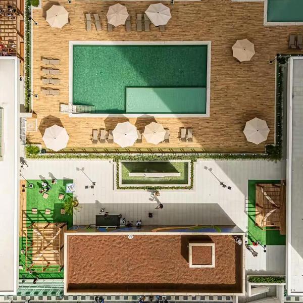 Apartamento a menos de 100 m da praia Asturias - Guarujá Beach - Foto 5