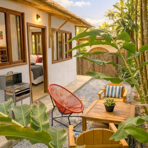 Vila Dengo Trancoso - 5 min da Praia e Quadrado -Loft com Jardim
